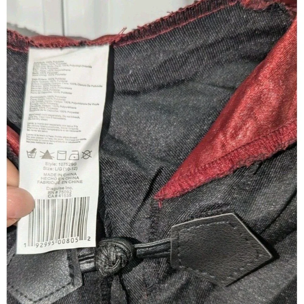 Harry Potter Youth Size‎ 10/12 Black Gryffindor Cloak School Uniform Costume